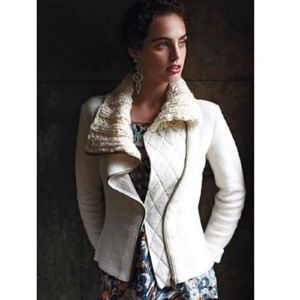 Anthropologie by Gro Abrahamsson Moto Sweater